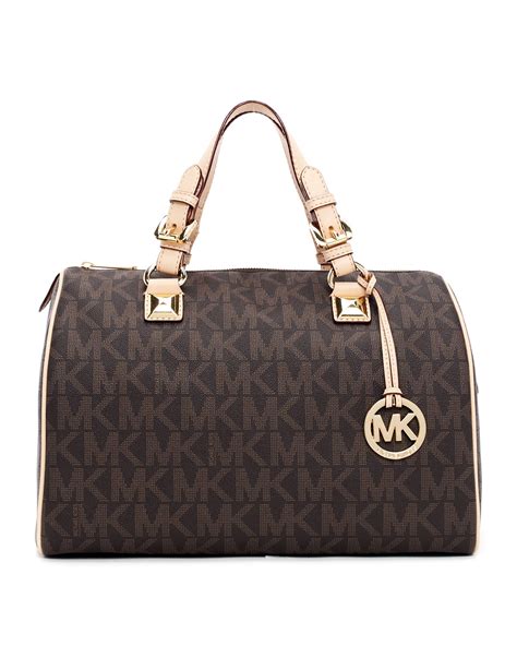 michael michael kors grayson large logo satchel 